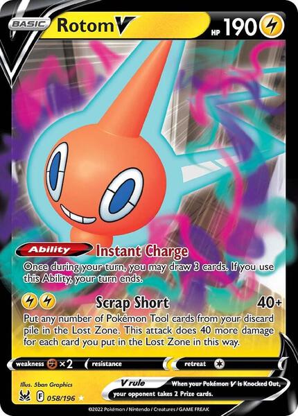 Rotom V - SWSH11 Lost Origin - Holofoil - Near Mint (NM)