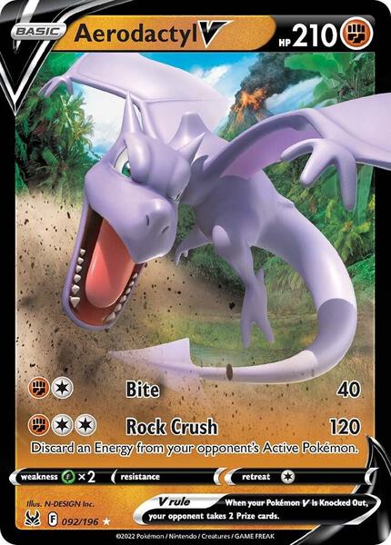 Aerodactyl V - SWSH11 Lost Origin - Holofoil - Near Mint (NM)