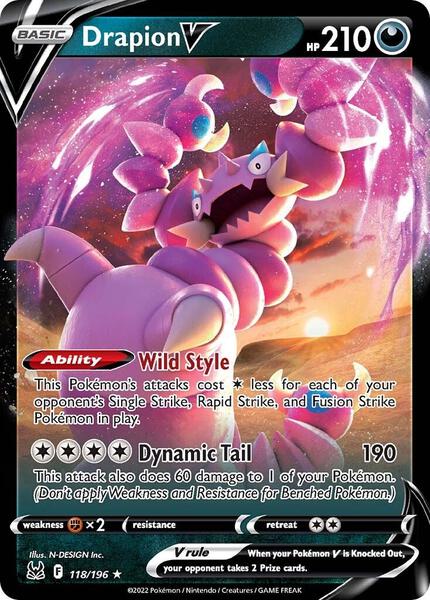 Drapion V - SWSH11 Lost Origin - Holofoil - Near Mint (NM)