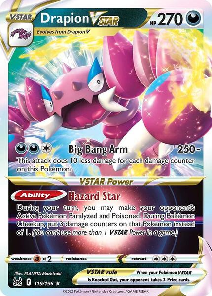 Drapion VSTAR - SWSH11 Lost Origin - Holofoil - Near Mint (NM)