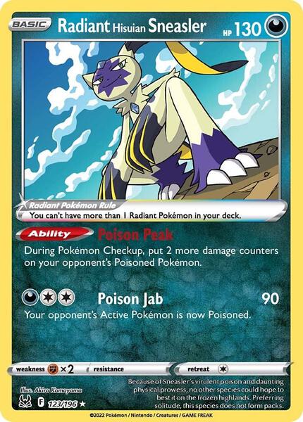 Radiant Hisuian Sneasler - SWSH11 Lost Origin - Holofoil - Near Mint (NM)