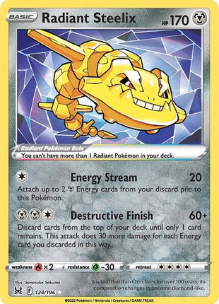 Radiant Steelix - SWSH11 Lost Origin - Holofoil - Near Mint (NM)