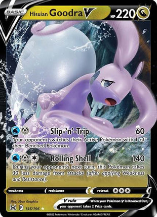 Hisuian Goodra V - SWSH11 Lost Origin - Holofoil - Near Mint (NM)