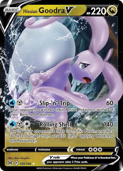 Hisuian Goodra V - SWSH11 Lost Origin - Holofoil - Lightly Played (LP)