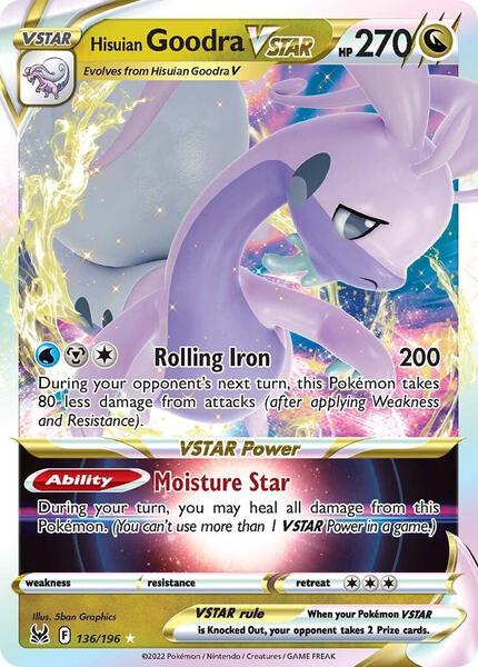 Hisuian Goodra VSTAR - SWSH11 Lost Origin - Holofoil - Near Mint (NM)