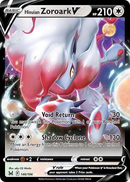 Hisuian Zoroark V - SWSH11 Lost Origin - Holofoil - Near Mint (NM)
