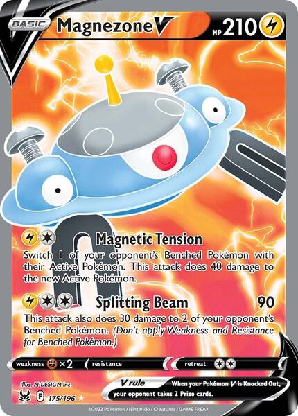 Magnezone V (Full Art) - SWSH11 Lost Origin - Holofoil - Near Mint (NM)