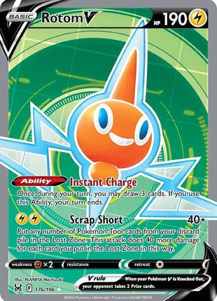 Rotom V (Full Art) - SWSH11 Lost Origin - Holofoil - Near Mint (NM)