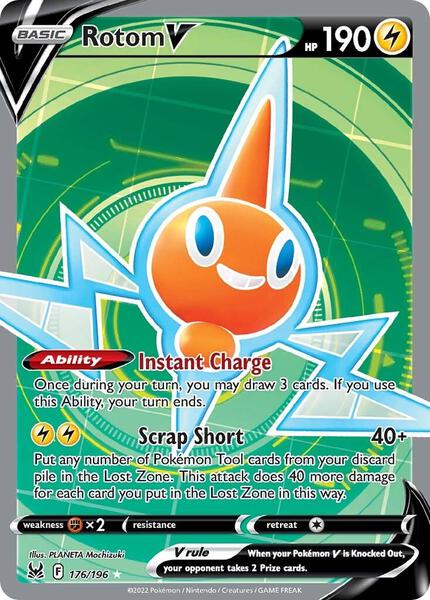 Rotom V (Full Art) - SWSH11 Lost Origin - Holofoil - Near Mint (NM)