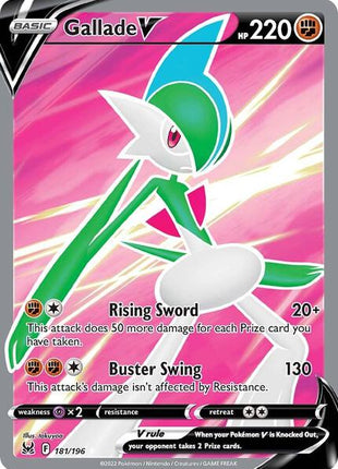 Gallade V (Full Art) - SWSH11 Lost Origin - Holofoil - Near Mint (NM)