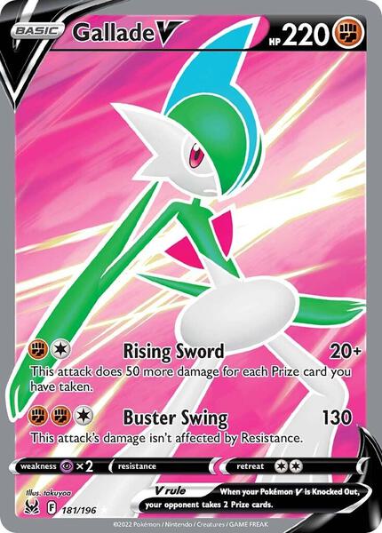 Gallade V (Full Art) - SWSH11 Lost Origin - Holofoil - Near Mint (NM)