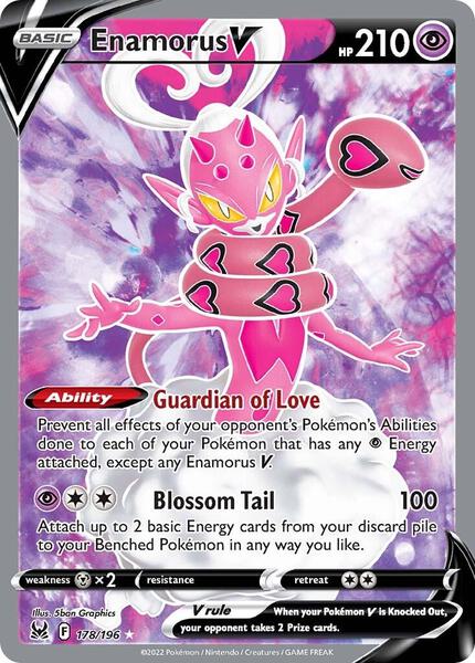 Enamorus V (Full Art) - SWSH11 Lost Origin - Holofoil - Near Mint (NM)