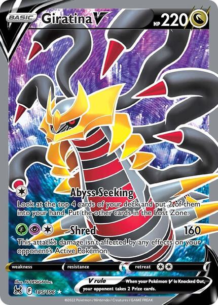 Giratina V (Full Art) - SWSH11 Lost Origin - Holofoil - Near Mint (NM)