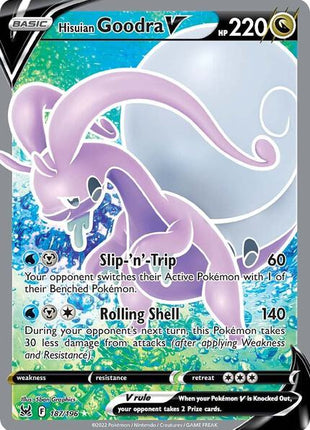 Hisuian Goodra V (Full Art) - SWSH11 Lost Origin - Holofoil - Near Mint (NM)