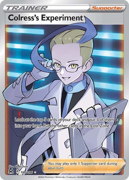 Colress's Experiment (Full Art) - SWSH11 Lost Origin - Holofoil - Near Mint (NM)