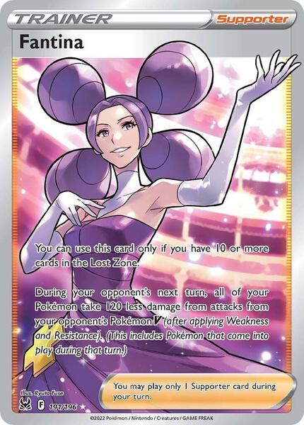 Fantina (Full Art) - SWSH11 Lost Origin - Holofoil - Near Mint (NM)