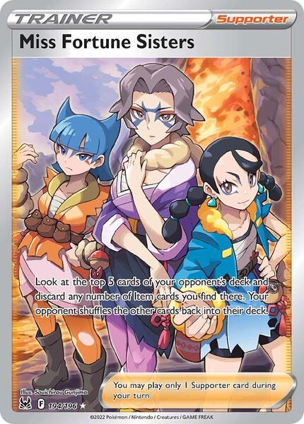 Miss Fortune Sisters (Full Art) - SWSH11 Lost Origin - Holofoil - Near Mint (NM)