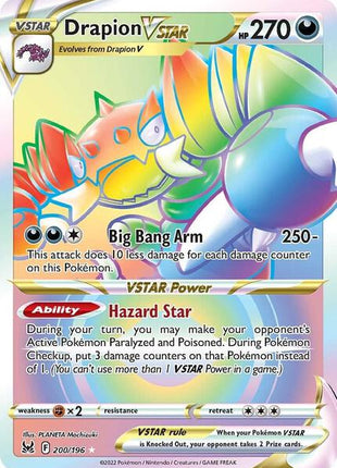 Drapion VSTAR (Secret) - SWSH11 Lost Origin - Holofoil - Near Mint (NM)