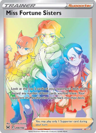 Miss Fortune Sisters (Secret) - SWSH11 Lost Origin - Holofoil - Near Mint (NM)
