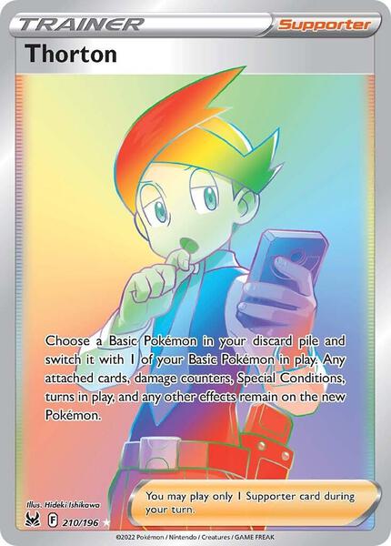 Thorton (Secret) - SWSH11 Lost Origin - Holofoil - Near Mint (NM)
