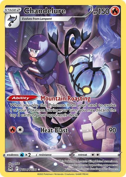 Chandelure - SWSH11 Lost Origin Trainer Gallery - Holofoil - Near Mint (NM)