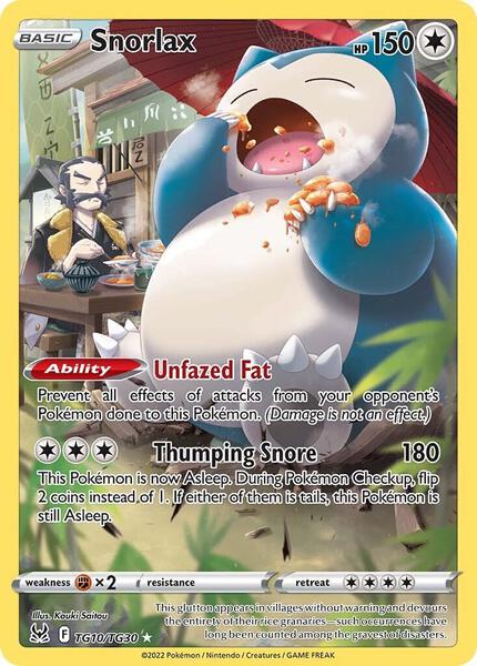 Snorlax - SWSH11 Lost Origin Trainer Gallery - Holofoil - Near Mint (NM)