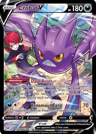 Crobat V - SWSH11 Lost Origin Trainer Gallery - Holofoil - Near Mint (NM)