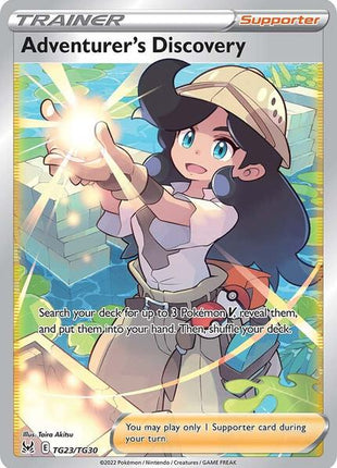 Adventurer's Discovery - SWSH11 Lost Origin Trainer Gallery - Holofoil - Near Mint (NM)