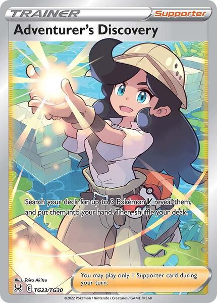Adventurer's Discovery - SWSH11 Lost Origin Trainer Gallery - Holofoil - Near Mint (NM)