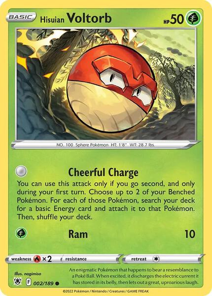 Hisuian Voltorb - 002/189 (Cosmos Holo) - Deck Exclusives - Holofoil - Near Mint (NM)