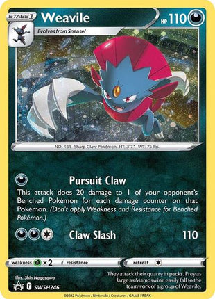 Weavile - SWSH246 (Cosmos Holo) - SWSH Sword and Shield Promo Cards - Holofoil - Near Mint (NM)