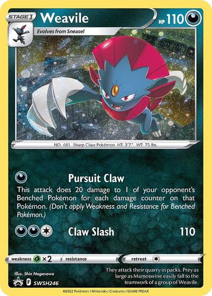 Weavile - SWSH246 (Cosmos Holo) - SWSH Sword and Shield Promo Cards - Holofoil - Near Mint (NM)