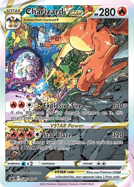 Charizard VSTAR - SWSH262 - SWSH Sword and Shield Promo Cards - Holofoil - Lightly Played (LP)