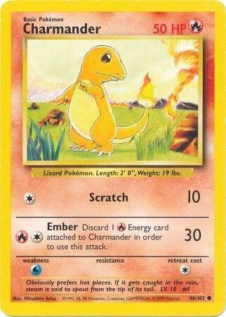 Charmander - Base Set - Damaged