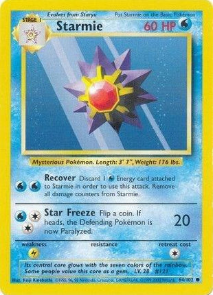 Starmie - Base Set - Near Mint (NM)