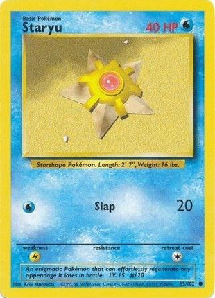 Staryu - Base Set - Near Mint (NM)