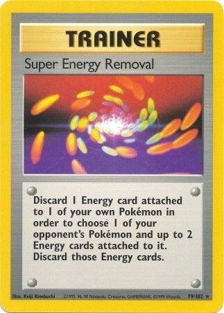 Super Energy Removal - Base Set - Damaged