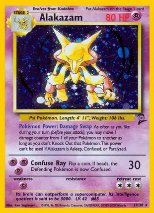 Alakazam - Base Set 2 - Holofoil - Lightly Played (LP)