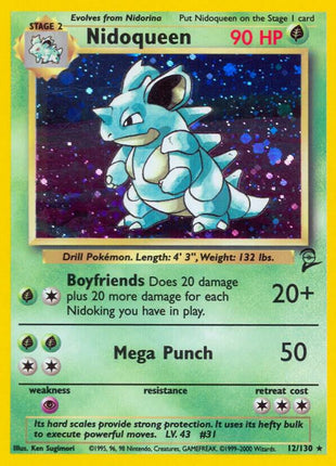 Nidoqueen - Base Set 2 - Holofoil - Lightly Played (LP)