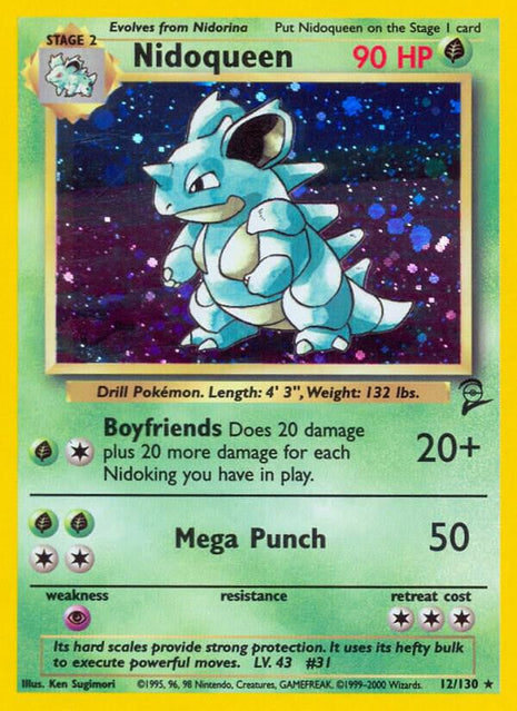 Nidoqueen - Base Set 2 - Holofoil - Lightly Played (LP)