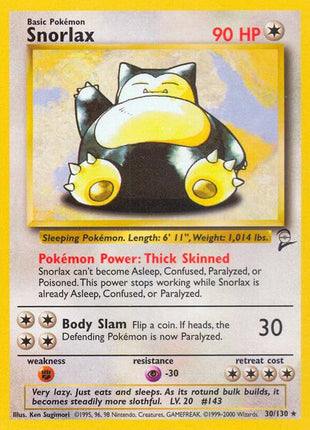 Snorlax - Base Set 2 - Near Mint (NM)