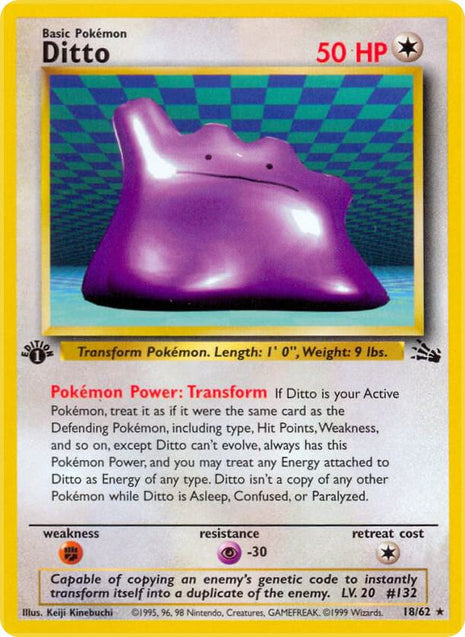 Ditto (18) - Fossil - Unlimited - Moderately Played (MP)