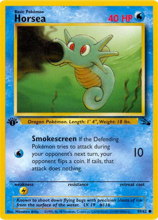 Horsea - Fossil - 1st Edition - Near Mint (NM)