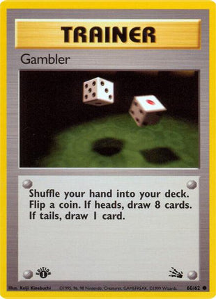 Gambler - Fossil - 1st Edition - Lightly Played (LP)
