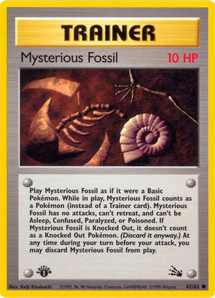 Mysterious Fossil - Fossil - 1st Edition - Near Mint (NM)