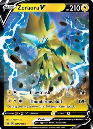 Zeraora V - SWSH263 - SWSH Sword and Shield Promo Cards - Holofoil - Near Mint (NM)