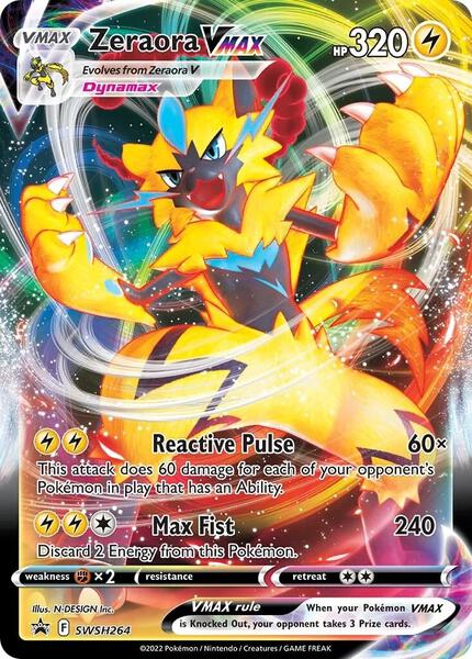 Zeraora VMAX - SWSH264 - SWSH Sword and Shield Promo Cards - Holofoil - Near Mint (NM)