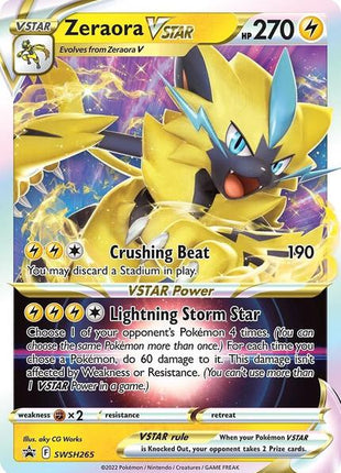 Zeraora VSTAR - SWSH265 - SWSH Sword and Shield Promo Cards - Holofoil - Near Mint (NM)
