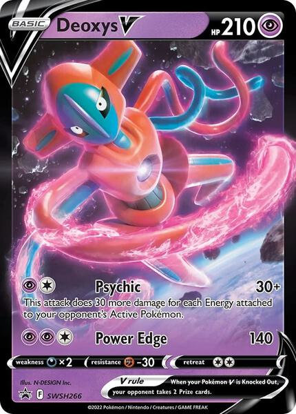 Deoxys V - SWSH266 - SWSH Sword and Shield Promo Cards - Holofoil - Near Mint (NM)