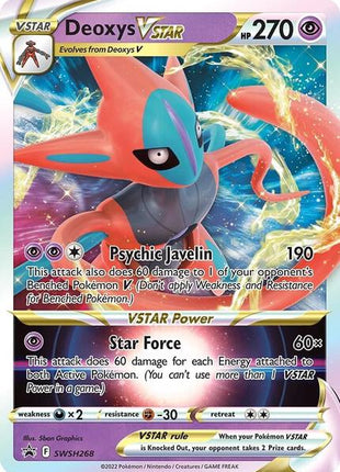 Deoxys VSTAR - SWSH268 - SWSH Sword and Shield Promo Cards - Holofoil - Near Mint (NM)